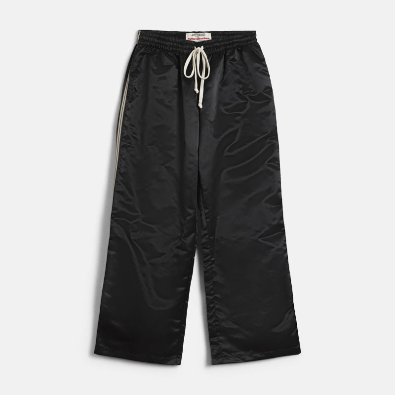 Super Flea Market+Rivington Roi Rebis+Black shiny sweatpants+Emilio Sakraya1